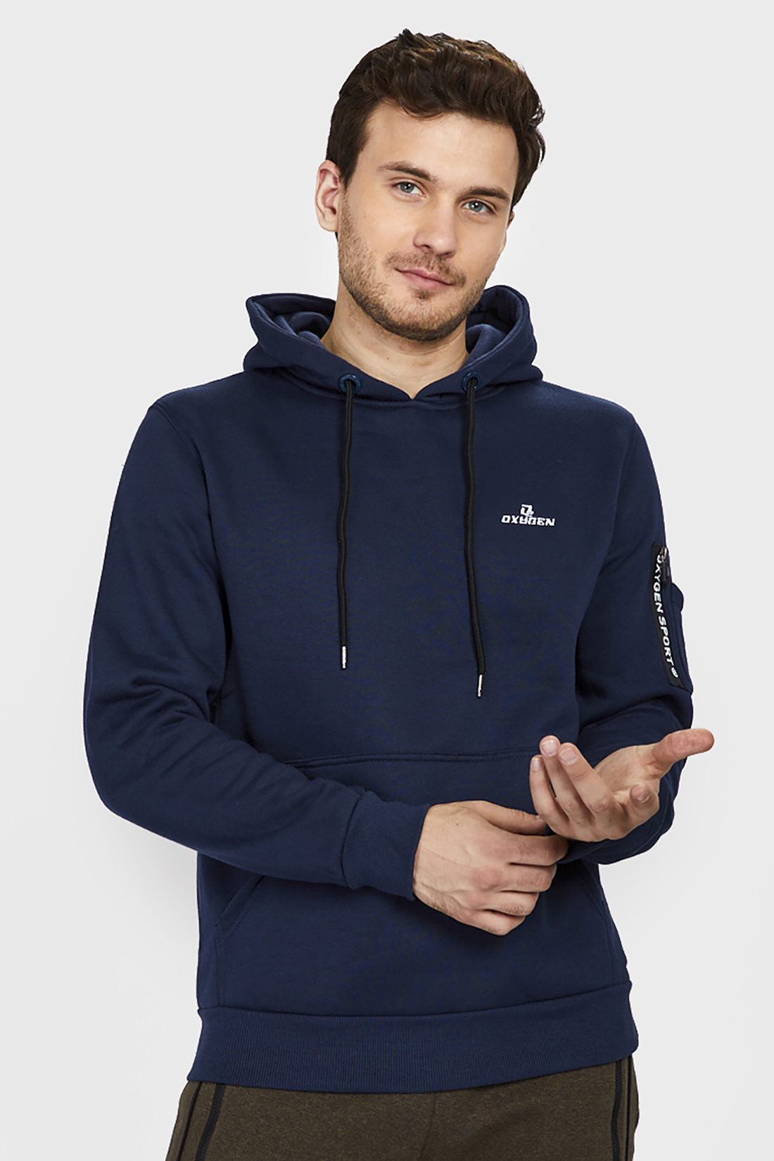 

Худи мужское Oxigen 40798 синее XL, 40798