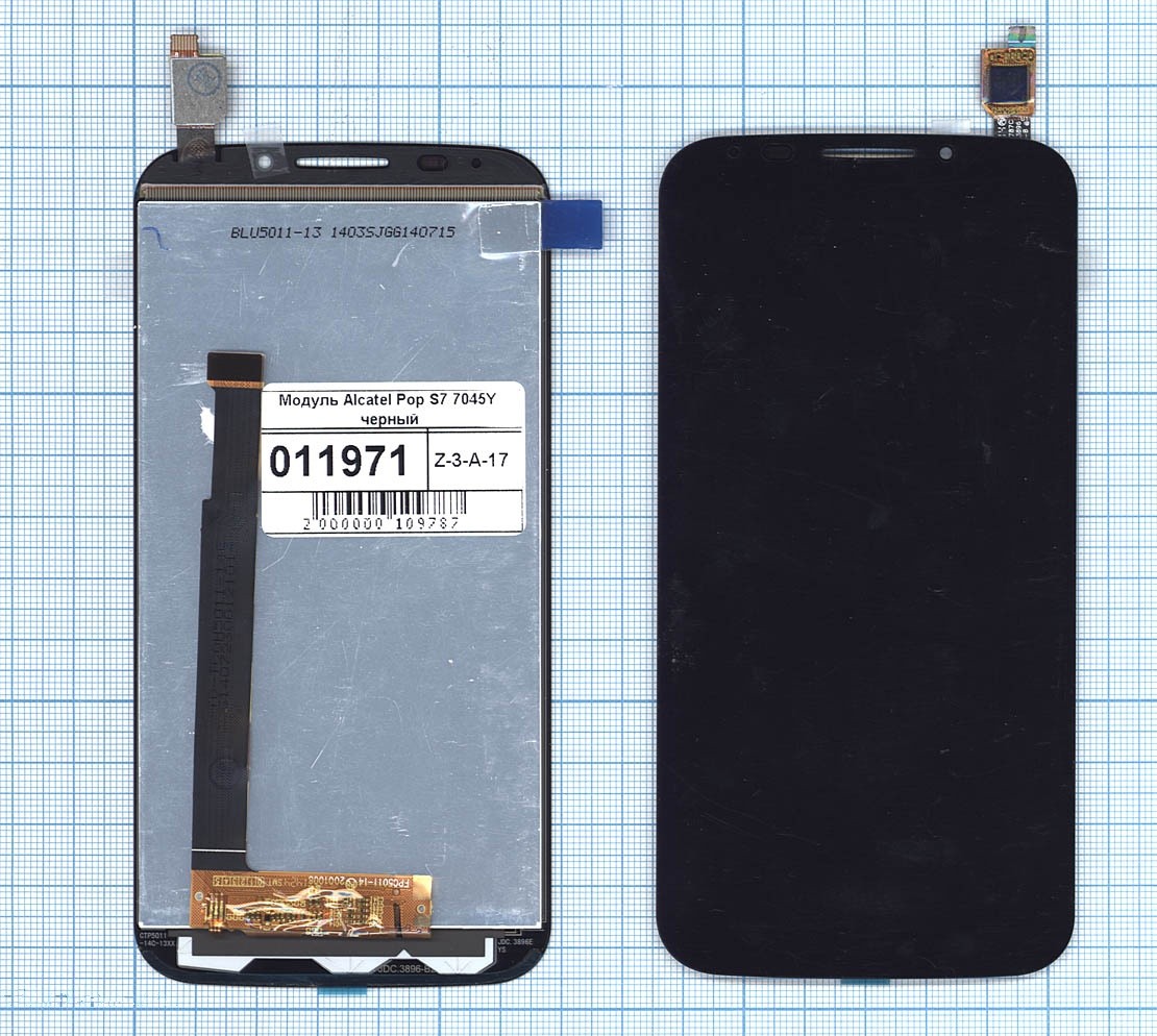 

Дисплей с тачскрином для Alcatel Pop S7 7045Y черный, для Alcatel Pop S7 7045Y