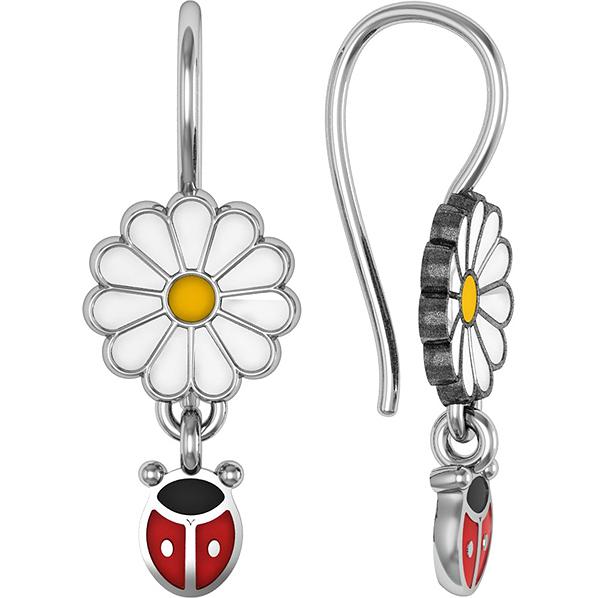 

Серьги женские из серебра ПРИВОЛЖСКИЙ ЮВЕЛИР 371632, без вставки, 371632