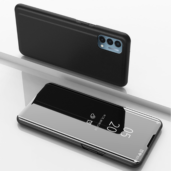 

Чехол-книжка MyPads Clear View Cover для Oneplus Nord 2 5G черный