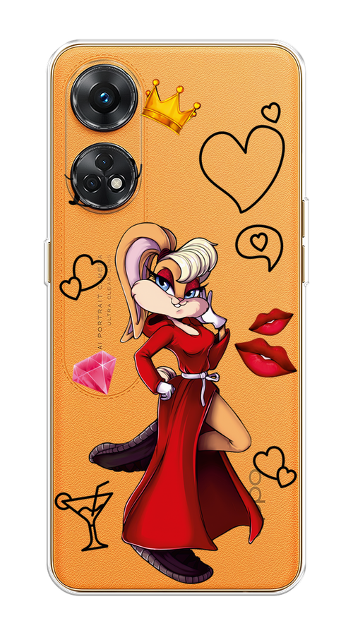 Чехол на Oppo Reno 8T 4G Rich Lola Bunny