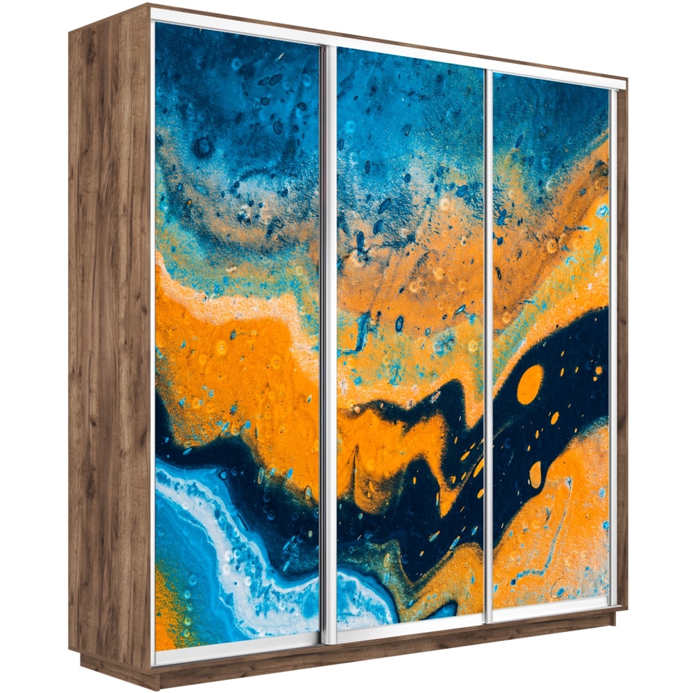 

Шкаф трехстворчатый Е1 Экспресс Фото крафт табачный 210-220 1006, Разноцветный, Экспресс Фото трио крафт табачный