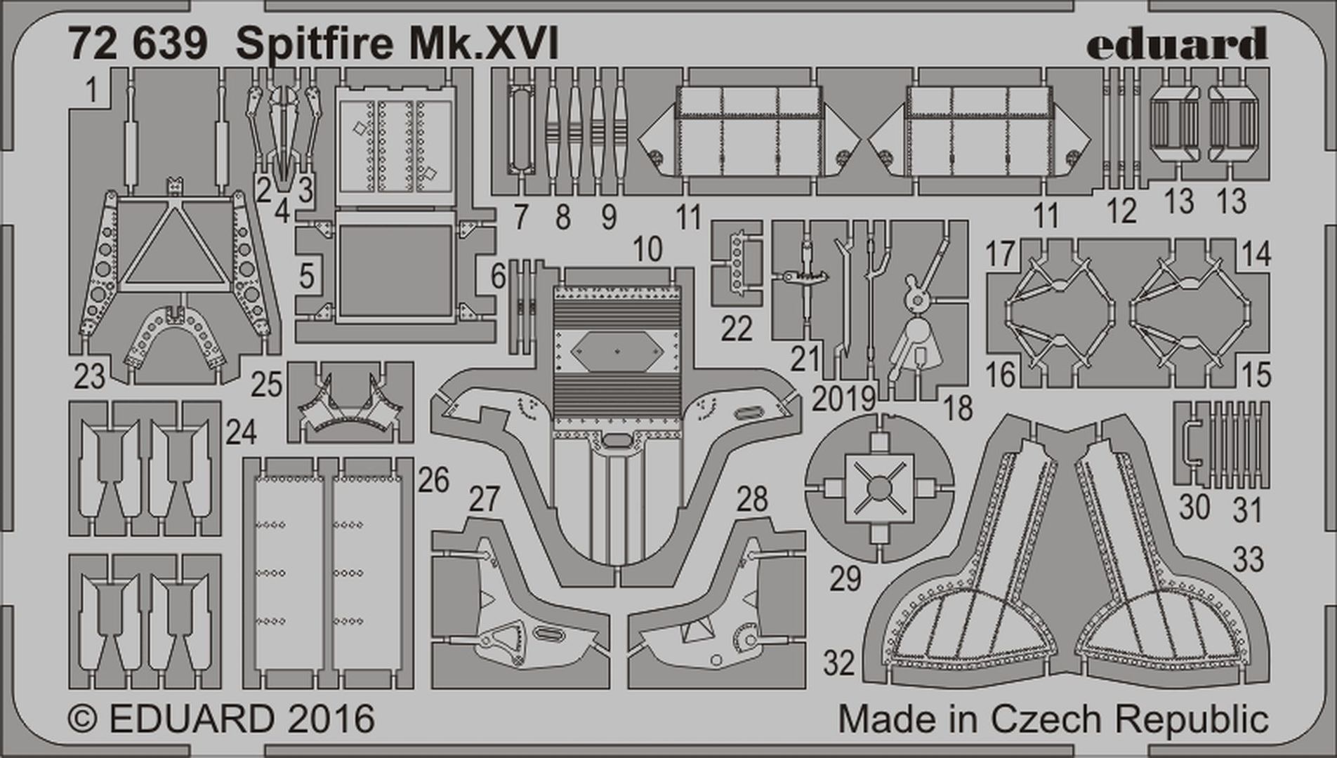 

Фототравление Eduard Spitfire Mk. XVI