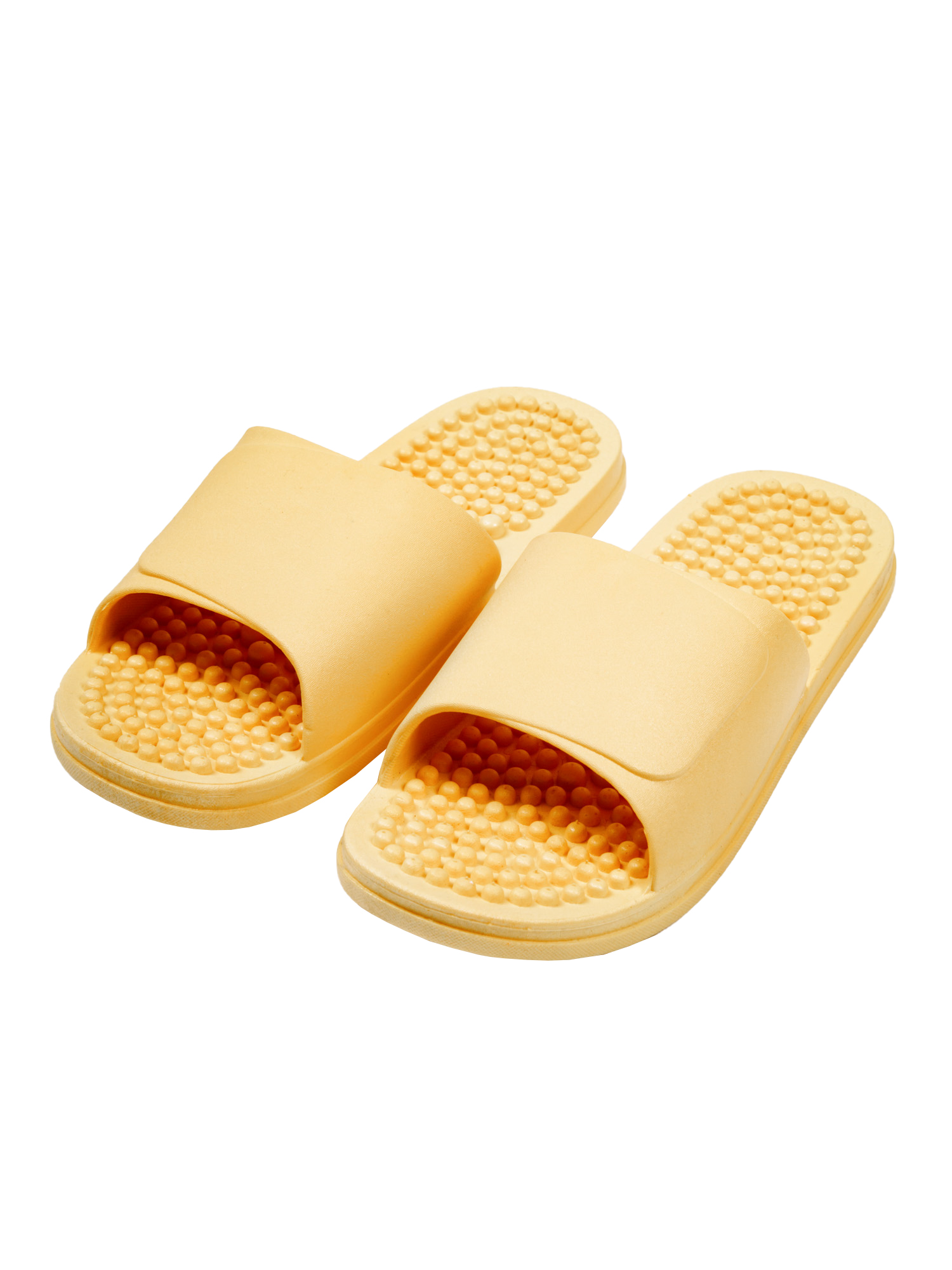 фото Тапочки с массажным эффектом amaro home healthy feet открытый нос (жёлтый) 40-41