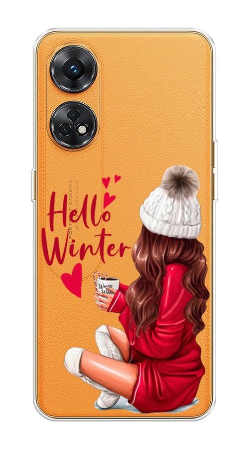 

Чехол на Oppo Reno 8T 4G "Hello winter", Красный;белый;коричневый, 2513250-5