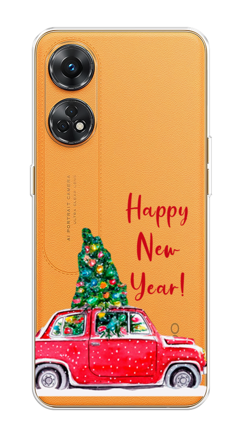 

Чехол на Oppo Reno 8T 4G "Happy New Year", Красный;зеленый, 2513250-5