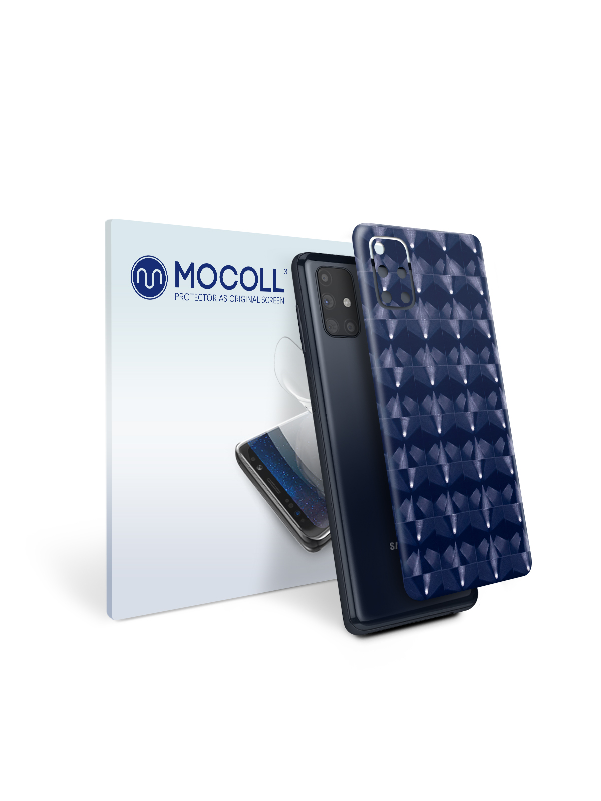 

Пленка защитная MOCOLL для задней панели Samsung Galaxy M31S Кошачий глаз Синий