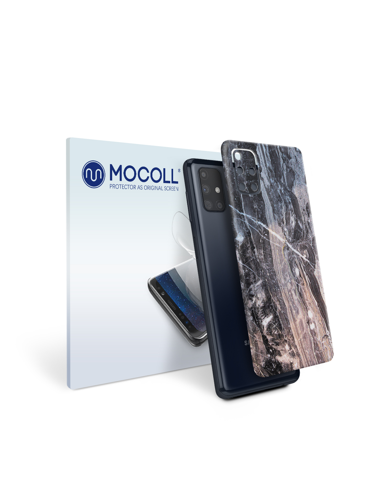 

Пленка защитная MOCOLL для задней панели Samsung Galaxy M31S Камень Серый