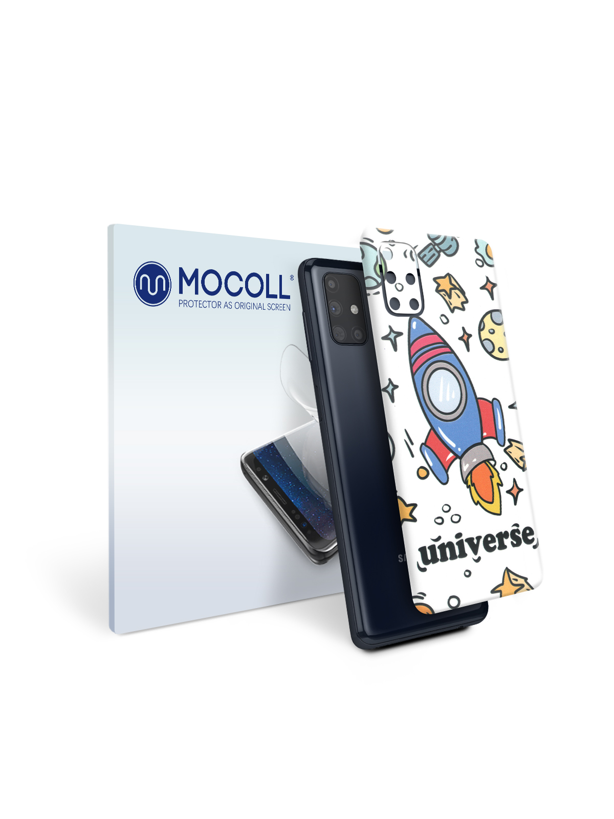 

Пленка защитная MOCOLL для задней панели Samsung Galaxy M51 Рисунок ракета