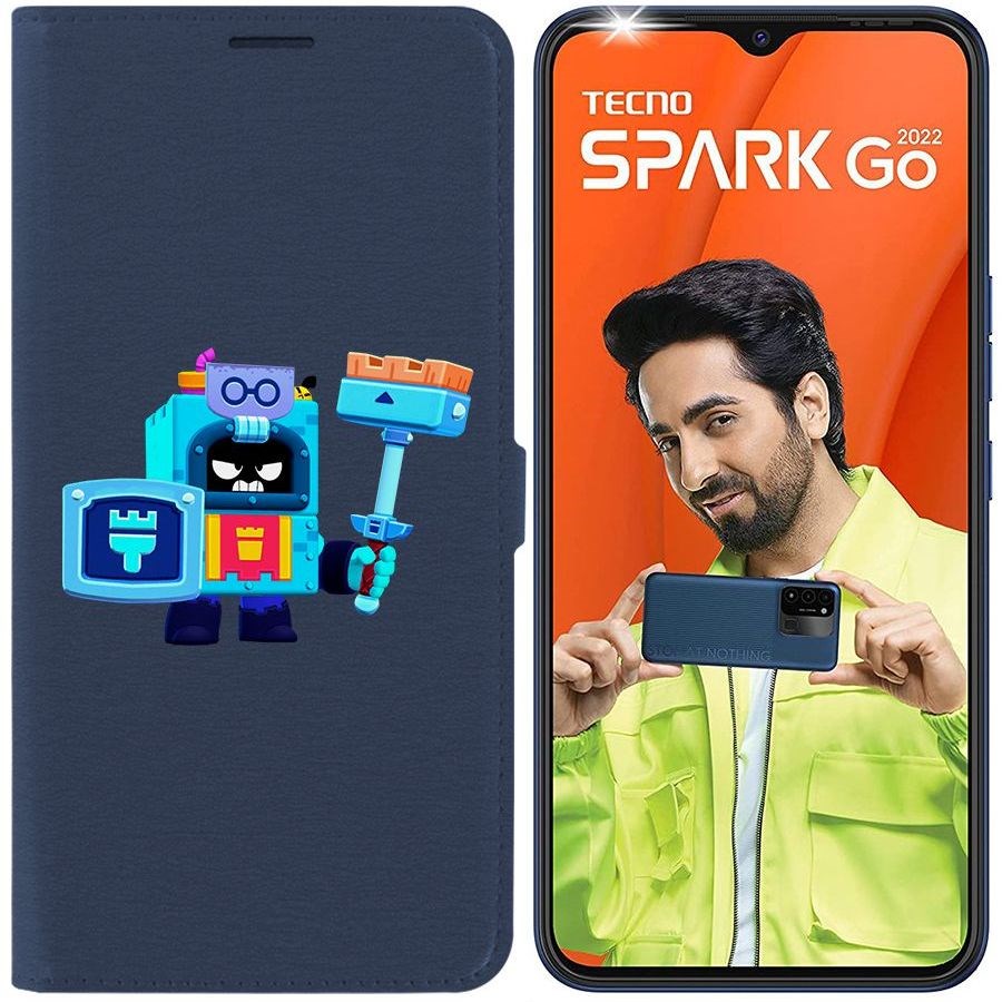 

Чехол-книжка Eco Book для Tecno Spark Go 2022 Brawl Stars-Эш