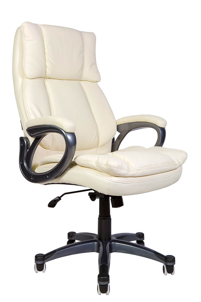 

Кресло для руководителя Norden Мэдисон H-1182 (ivory) серый пластик / слоновая кость