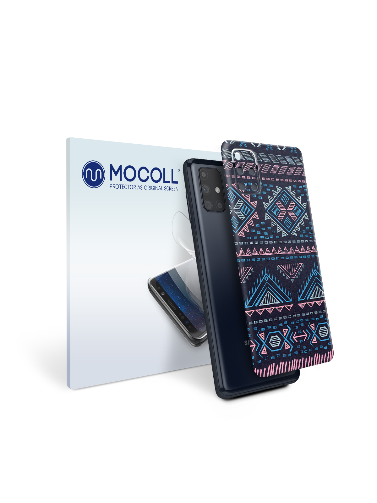 

Пленка защитная MOCOLL для задней панели Samsung Galaxy M31S Богемный узор Аргайл