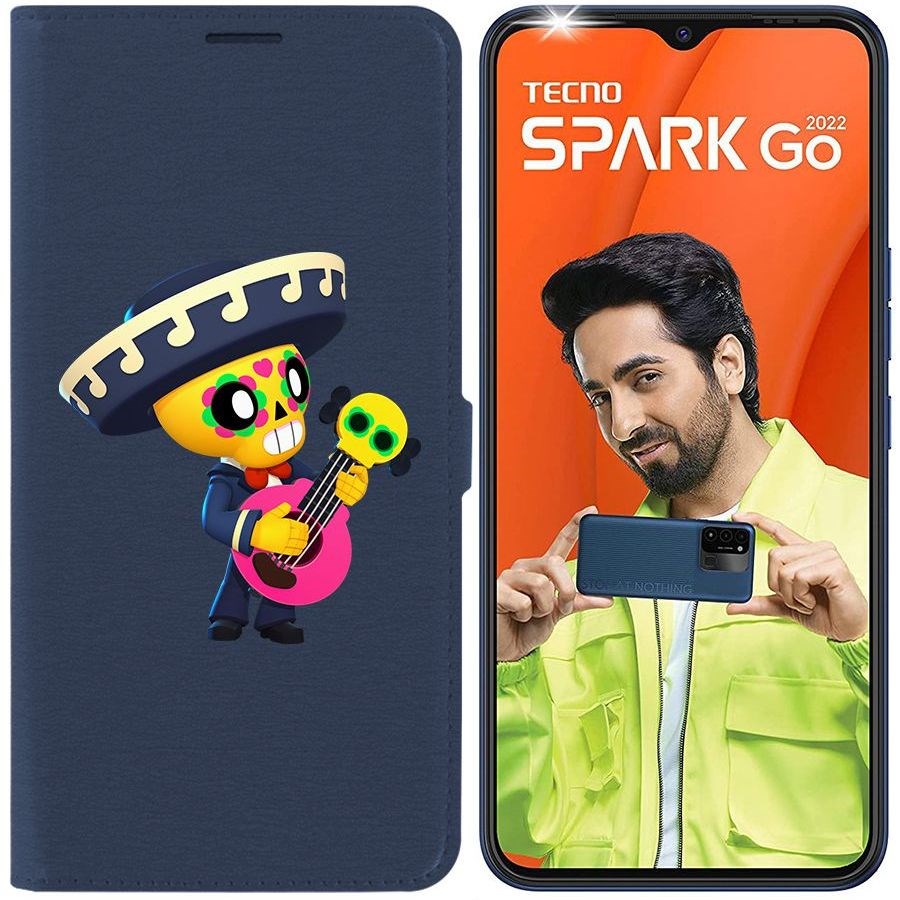 

Чехол-книжка Eco Book для Tecno Spark Go 2022 Brawl Stars-Поко