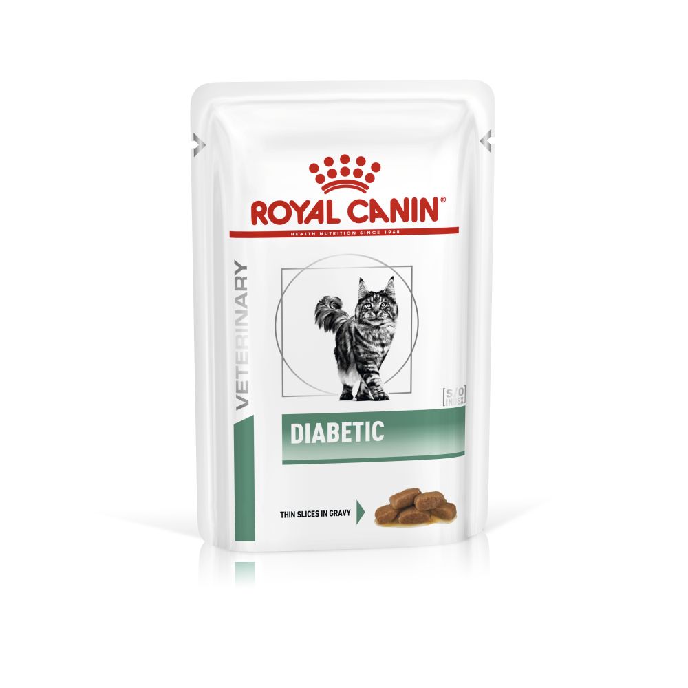 

Влажный корм для кошек Royal Canin Diabetic, при сахарном диабете, мясо, 12шт по 85г, Diabetic