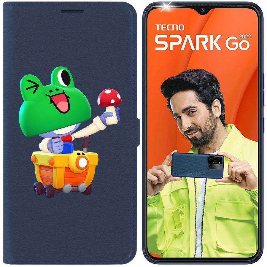 

Чехол-книжка Eco Book для Tecno Spark Go 2022 Brawl Stars-Леонард Карл