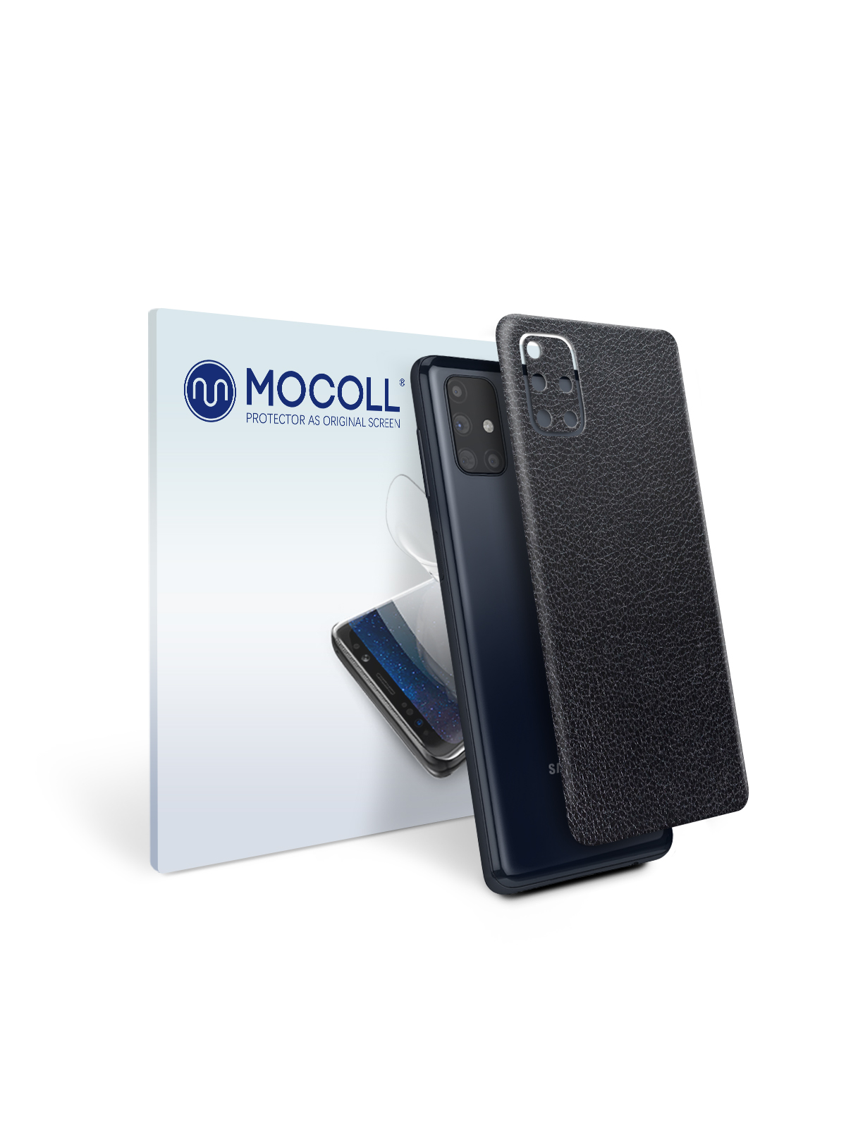 

Пленка защитная MOCOLL для задней панели Samsung Galaxy M31S Кожа Черная