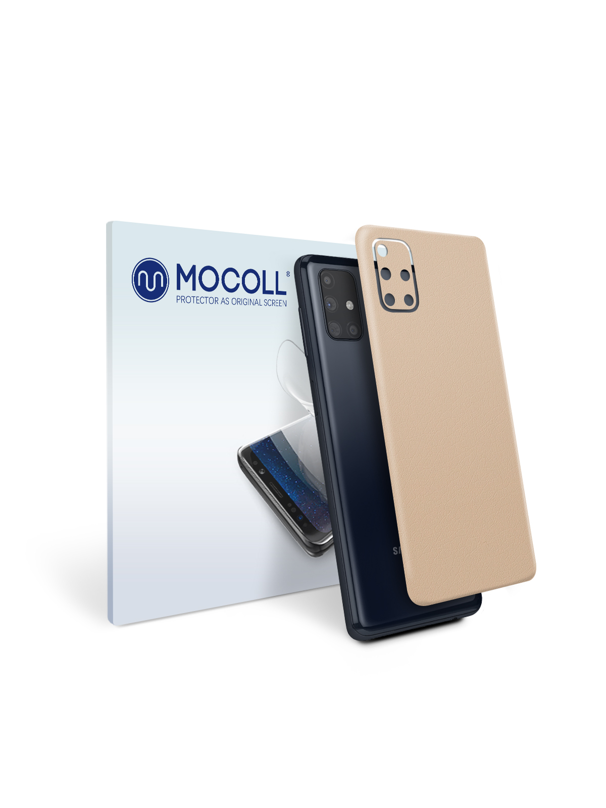 

Пленка защитная MOCOLL для задней панели Samsung Galaxy M51 Кожа Белая