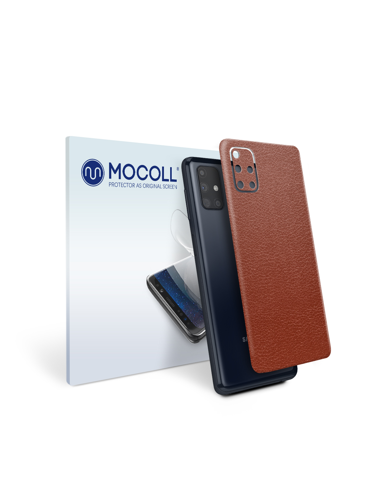 

Пленка защитная MOCOLL для задней панели Samsung Galaxy M51 Кожа Коричневая