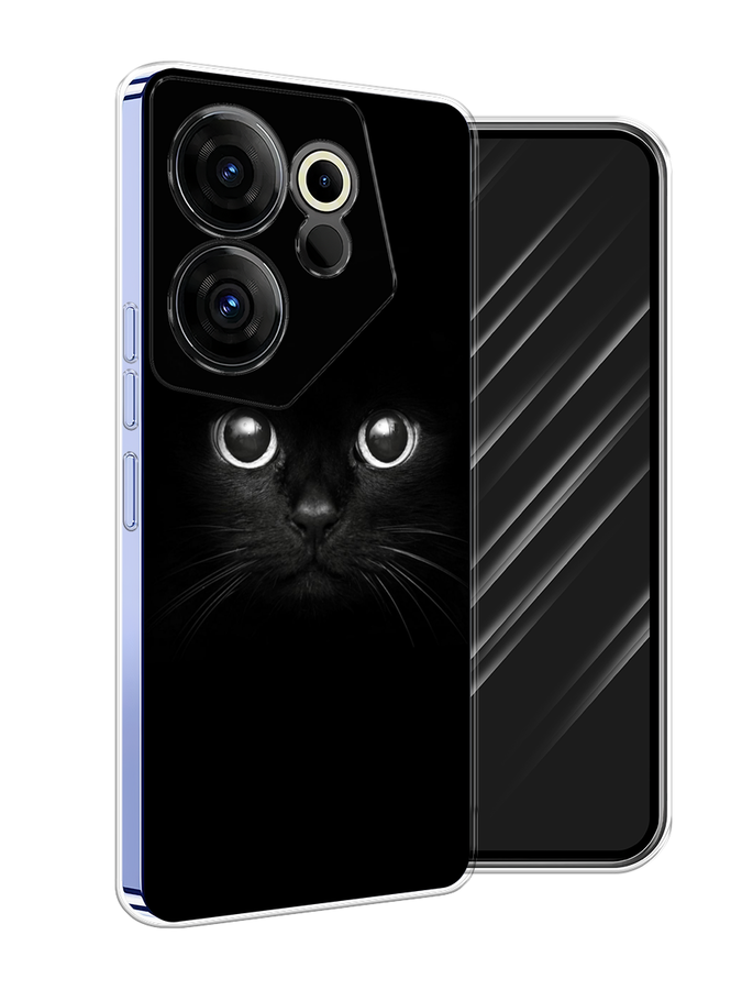 фото Чехол awog на tecno camon 20 premier "взгляд черной кошки"