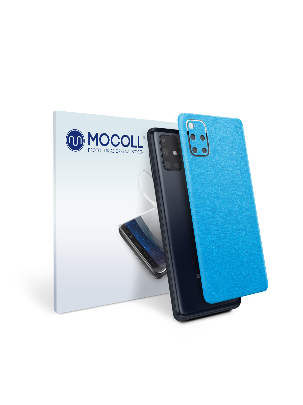 

Пленка защитная MOCOLL для задней панели Samsung Galaxy M31S Металлик Голубой