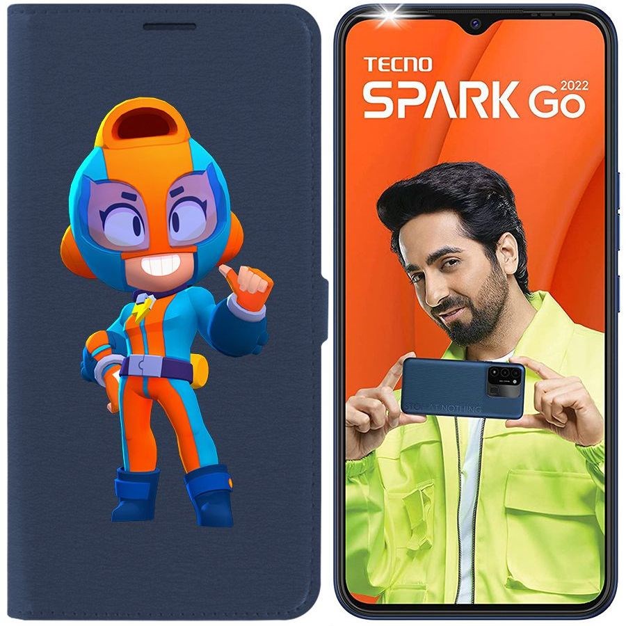 

Чехол-книжка Eco Book для Tecno Spark Go 2022 Brawl Stars-GT Макс