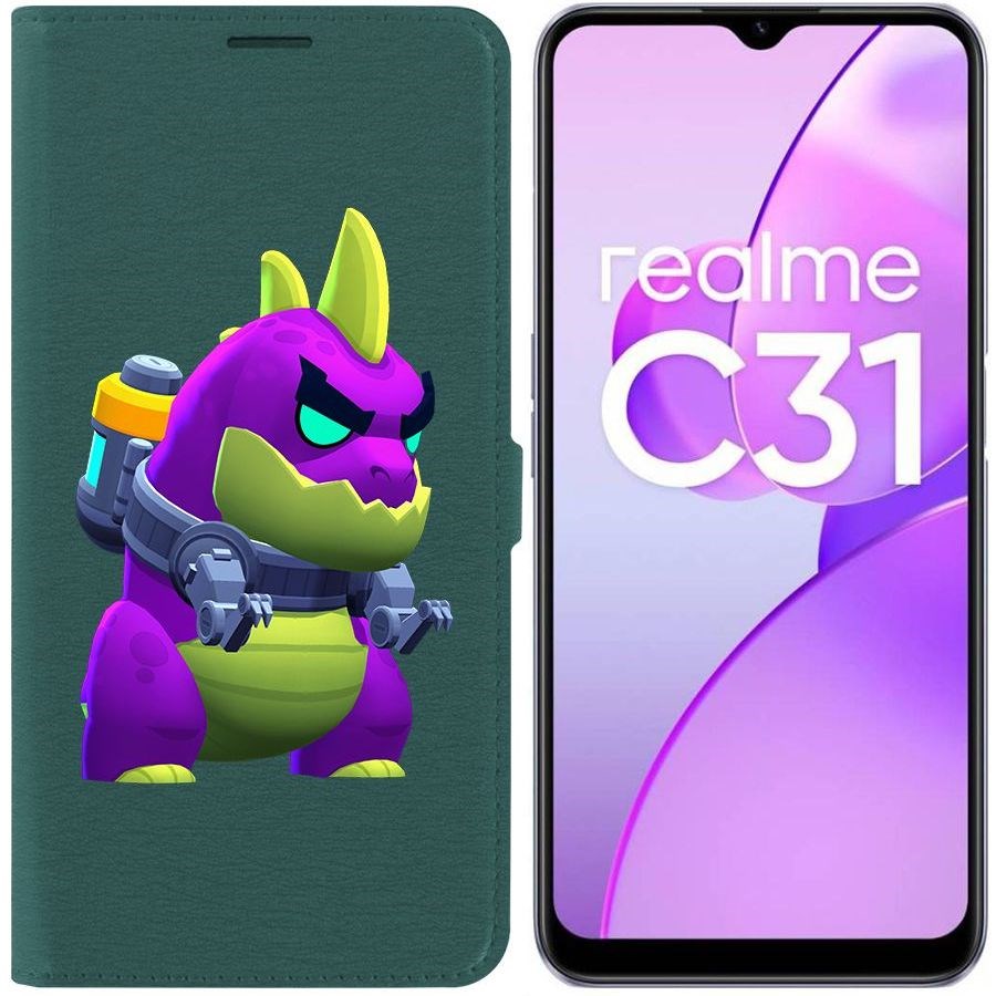 

Чехол-книжка Eco Book для Realme C31 Brawl Stars-Мегамонстр