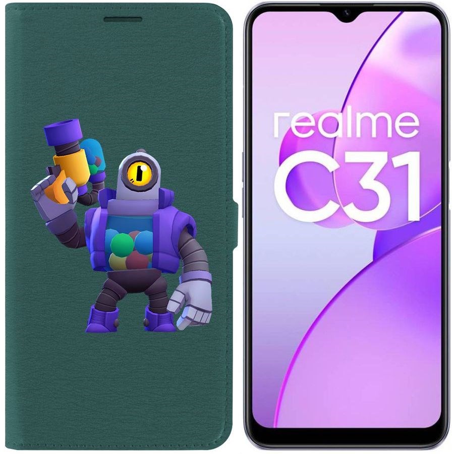 

Чехол-книжка Eco Book для Realme C31 Brawl Stars-Рико