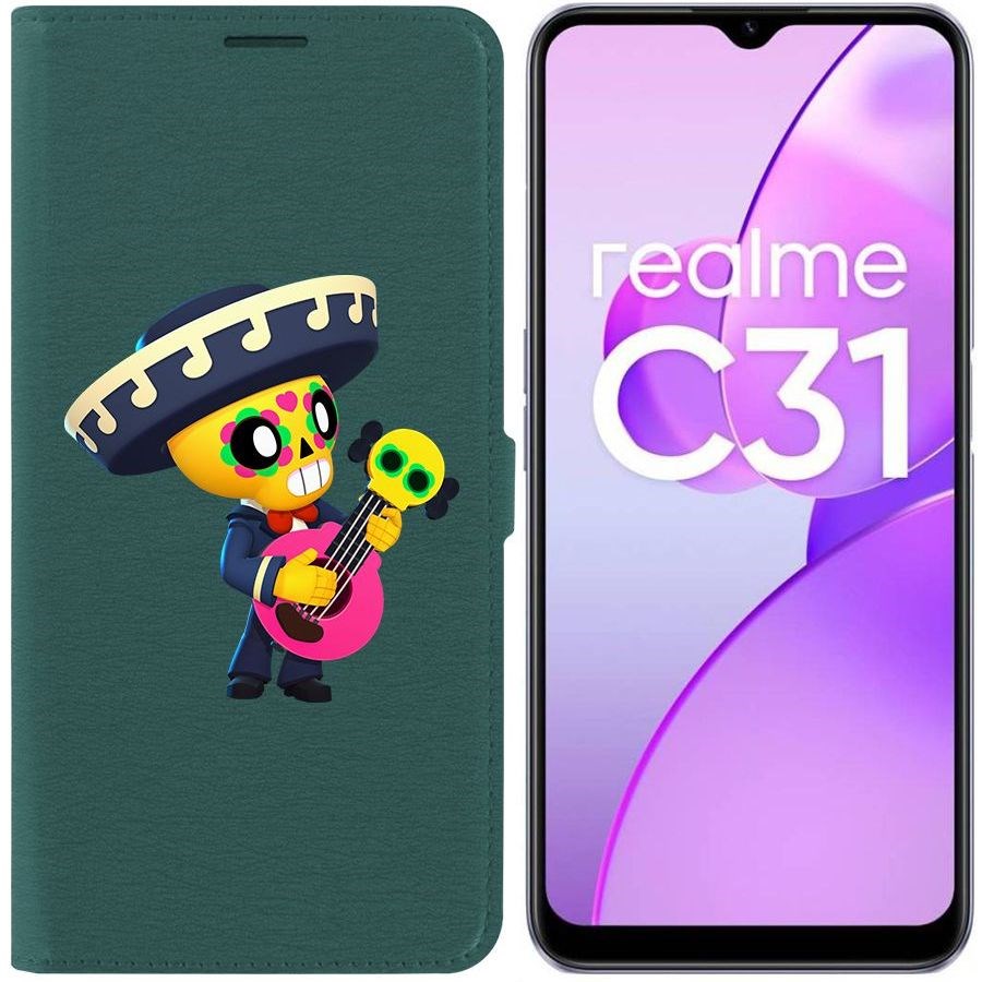 

Чехол-книжка Eco Book для Realme C31 Brawl Stars-Поко