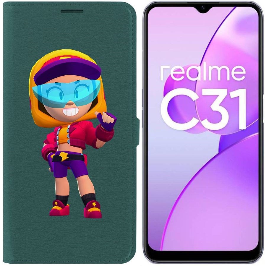 

Чехол-книжка Eco Book для Realme C31 Brawl Stars-Стритстайл Макс