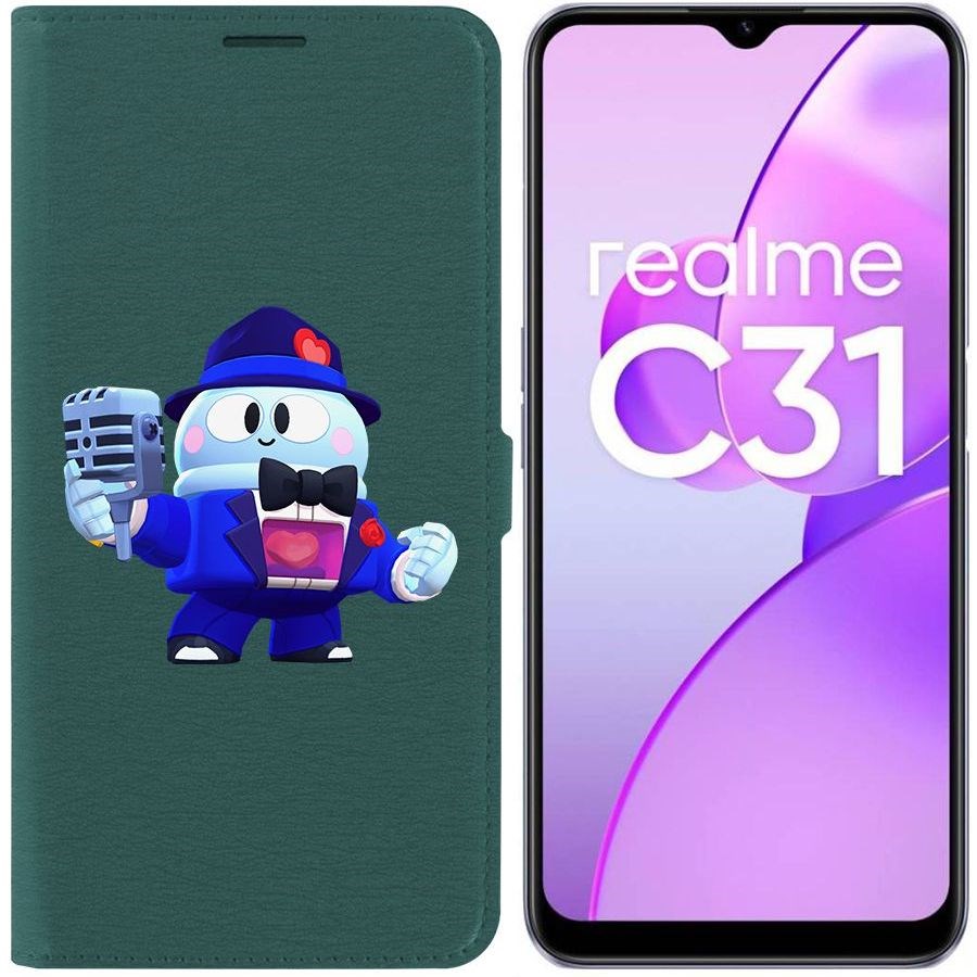 

Чехол-книжка Eco Book для Realme C31 Brawl Stars-Стильный Лу