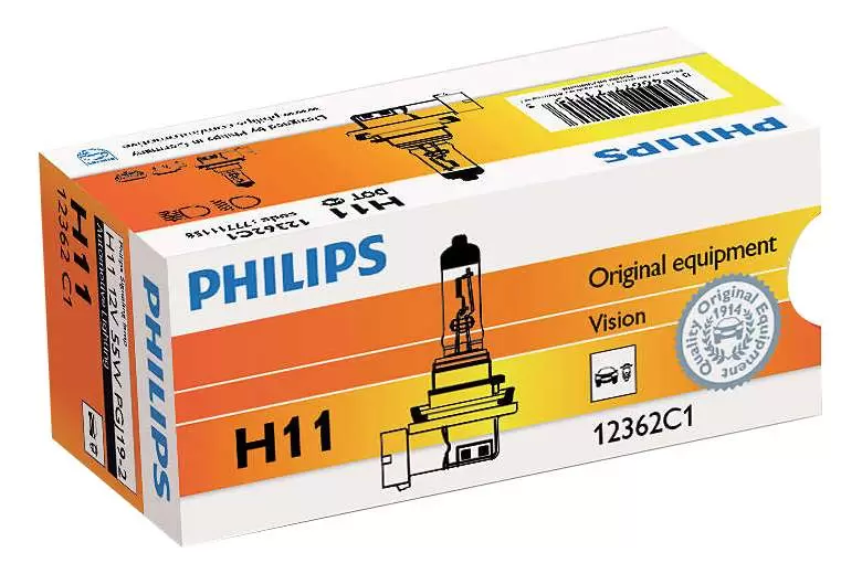 фото Лампа галогенная philips vision 55w pgj19-2 12362prc1