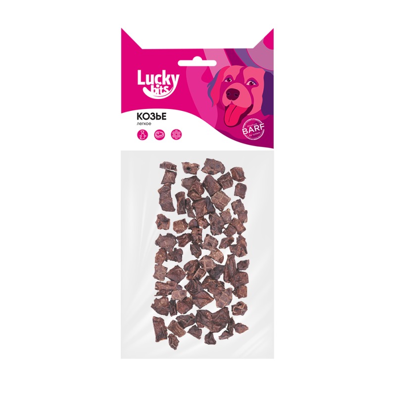 Лакомство для собак Lucky bits козье легкое 40 г 2 шт