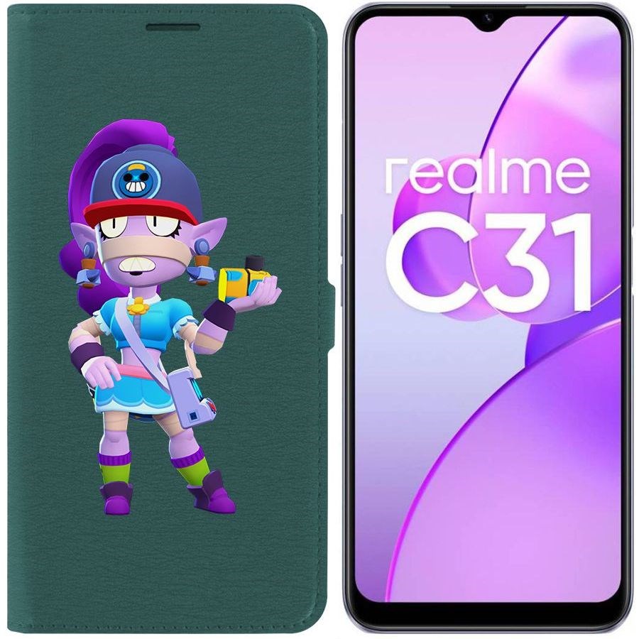 

Чехол-книжка Eco Book для Realme C31 Brawl Stars-Суперфанатка Эмз