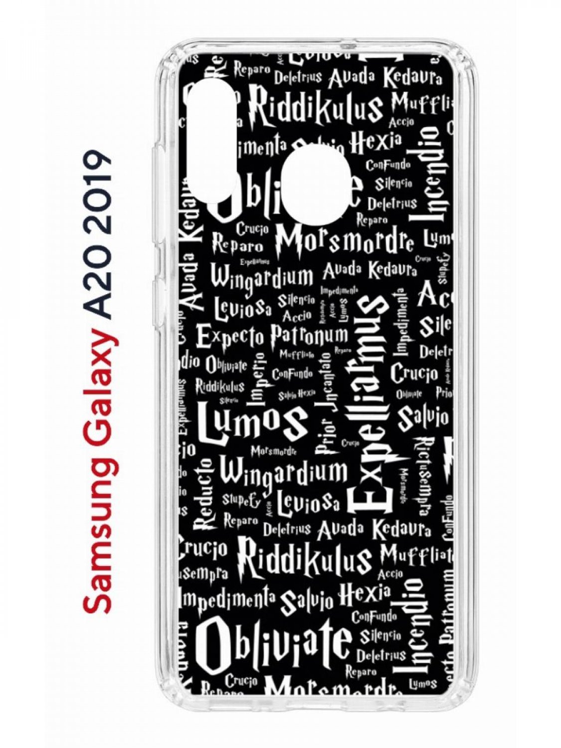 Чехол на Samsung A20/A30 2019 с принтом Kruche Print Заклинания, противоударный бампер