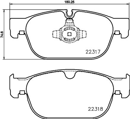 

Тормозные колодки brembo передние для Volvo xc90 II, s90 II, v90 II 2014 P86027