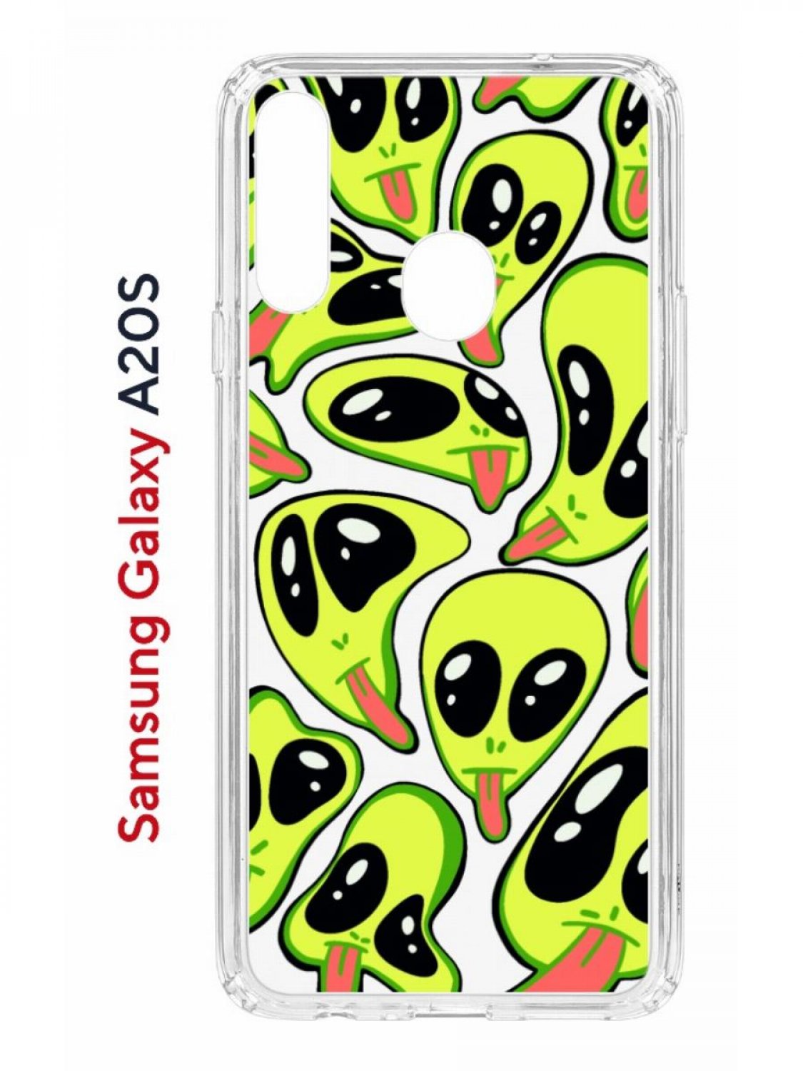 Чехол на Samsung Galaxy A20S с принтом Kruche Print Инопланетянин, противоударный бампер