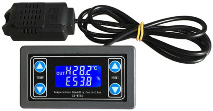 

Контроллер температуры с датчиком ТЕХМЕТР XY-WTH1 12V/120W (Черный)