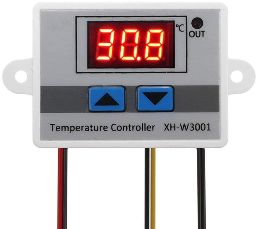Контроллер температуры ТЕХМЕТР XH-W3001 терморегулятор 24V/240W серый