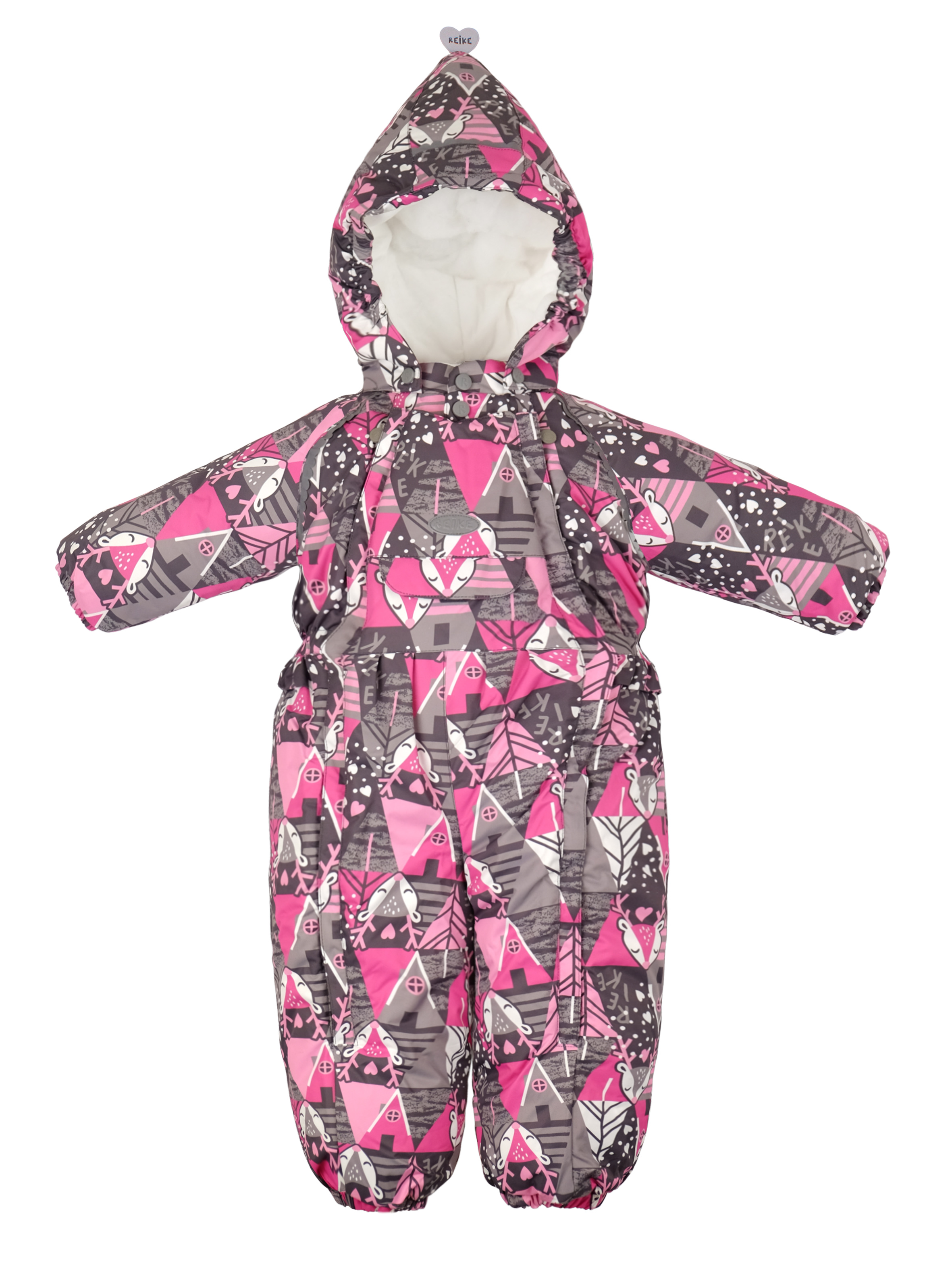 

Комбинезон детский Reike Forest deer grey р.80, Комбинезон детский Reike Forest deer grey, 45 405 002 FDR grey