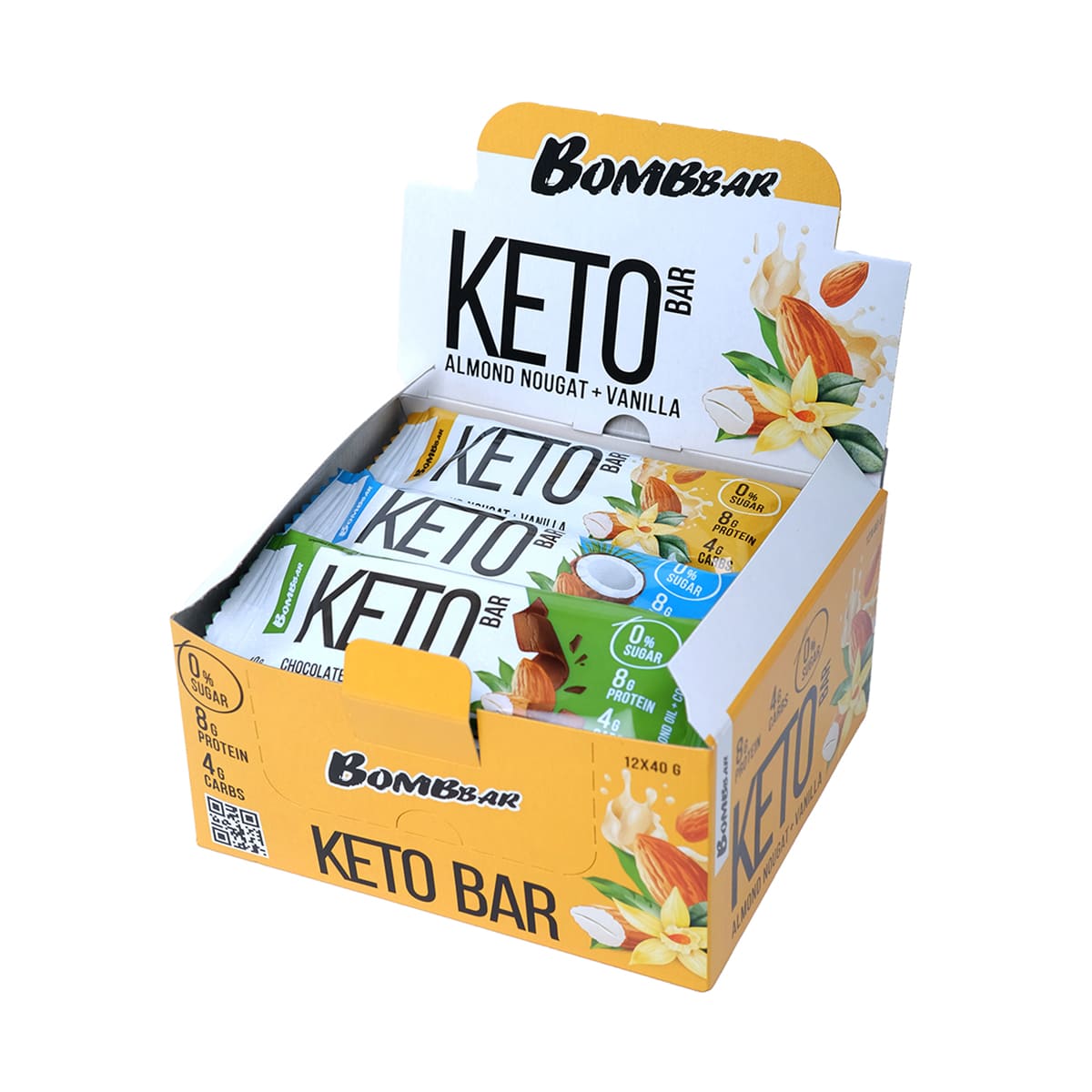 фото Bombbar батончик keto bar, упаковка 12шт x 40г (ассорти всех вкусов)