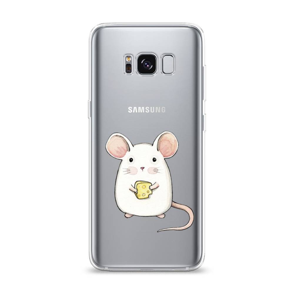 

Чехол Awog на Samsung Galaxy S8 "Мышка", Белый;розовый;прозрачный, 24750-1