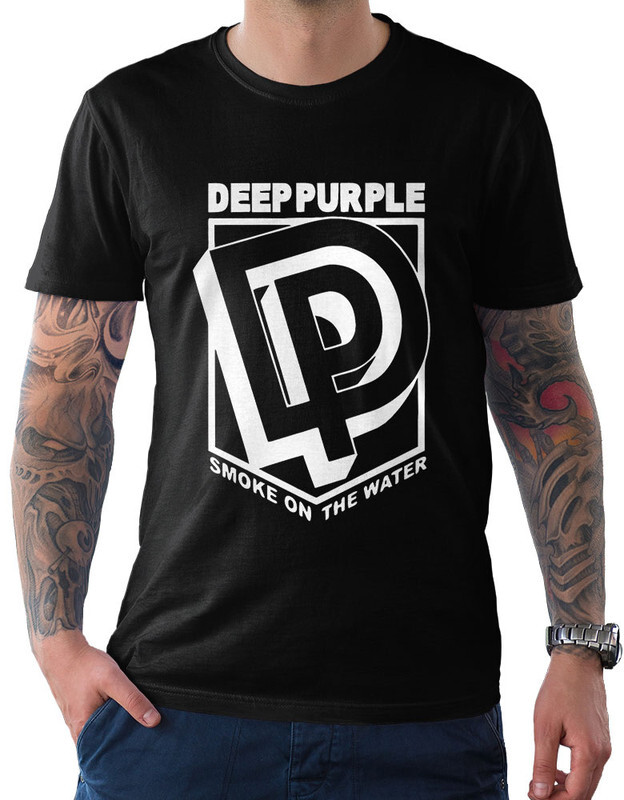

Футболка мужская Design Heroes Deep Purple черная S, Черный, Deep Purple