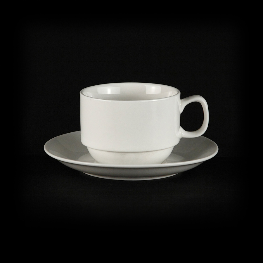 

Чайная пара 150мл цилиндрич. "Chan Wave Classic" [ivory LQ-Q072/Q089], Белый