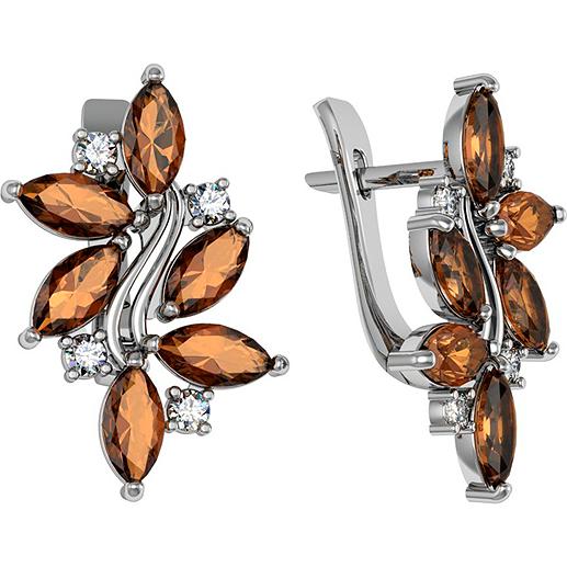 

Серьги женские из серебра ПРИВОЛЖСКИЙ ЮВЕЛИР 371600-FA11FA75, фианит, 371600-FA11FA75