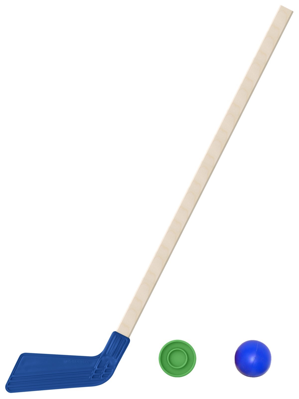 Детский хоккейный набор Задира-плюс Клюшка хоккейная детская синяя 80 см+ шайба+мячик