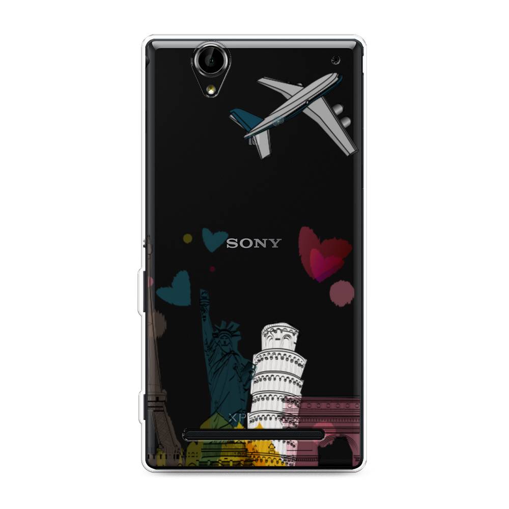 

Чехол Awog на Sony Xperia T2 Ultra "Самолет путешествий", Разноцветный, 50950-10