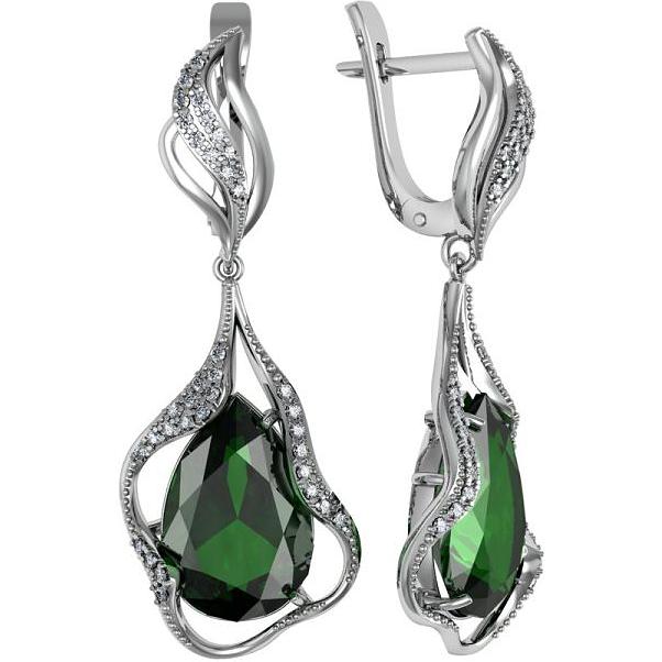 

Серьги женские из серебра ПРИВОЛЖСКИЙ ЮВЕЛИР 361927-FA11FA22, фианит/алпанит, 361927-FA11FA22