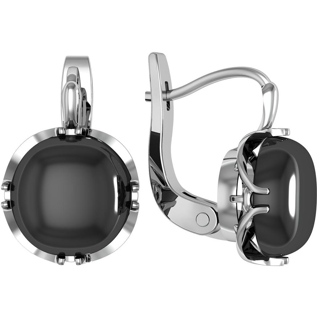 

Серьги женские из серебра ПРИВОЛЖСКИЙ ЮВЕЛИР 331250-GM, гематит, 331250-GM
