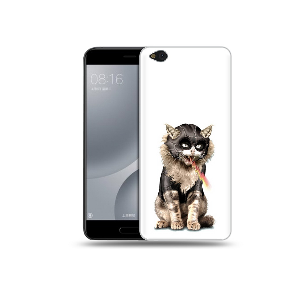 

Чехол MyPads Tocco для Xiaomi Mi 5C дьяволский кот (PT61938.328.341), Прозрачный, Tocco