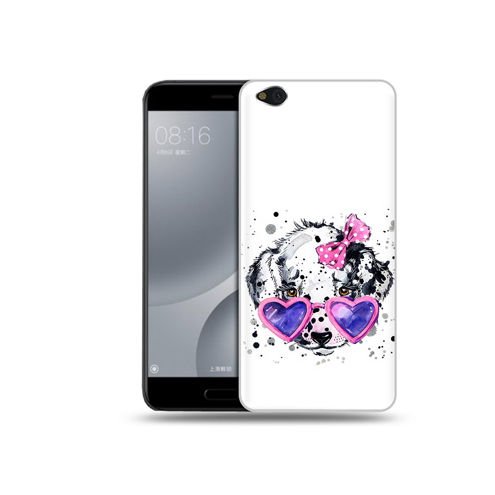 

Чехол MyPads Tocco для Xiaomi Mi 5C долматинец в очках (PT61938.328.337), Прозрачный, Tocco